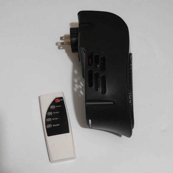 Nearly New Remote Control Black Dual Electric Heater Bundle - Picture 3 of 5